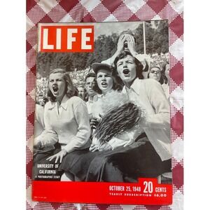 LIFE Magazine October 25 1948 University of California Grandma Moses NO LABEL